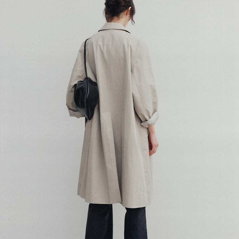 Nothing Written - Oversized Balmacaan Coat - Beige – Merci Paris