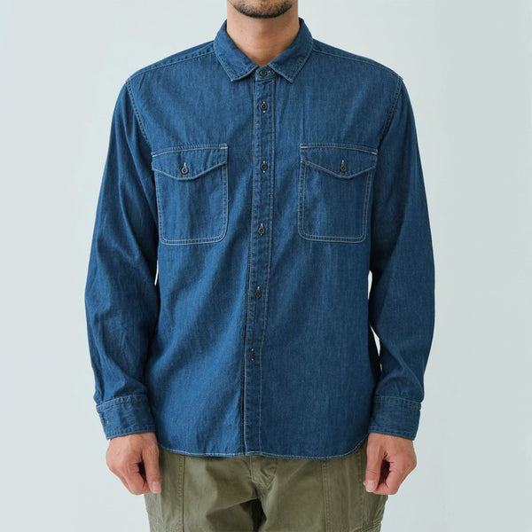 Sage de Cret - Chemise Travail Denim - Bleu