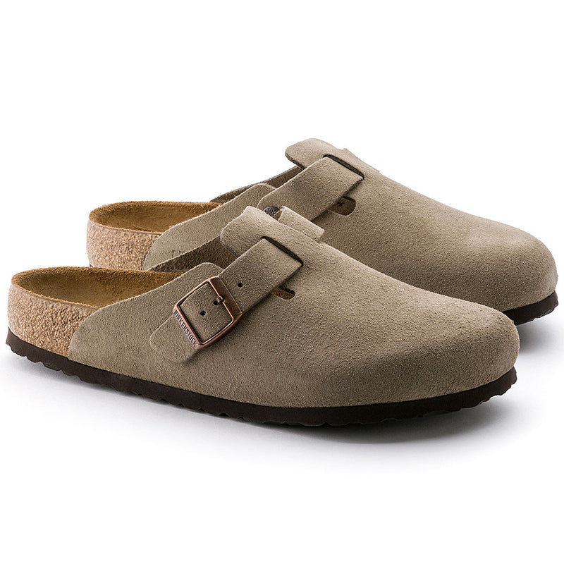 Birkenstock - Sabots Boston - Lit de pied souple - Taupe