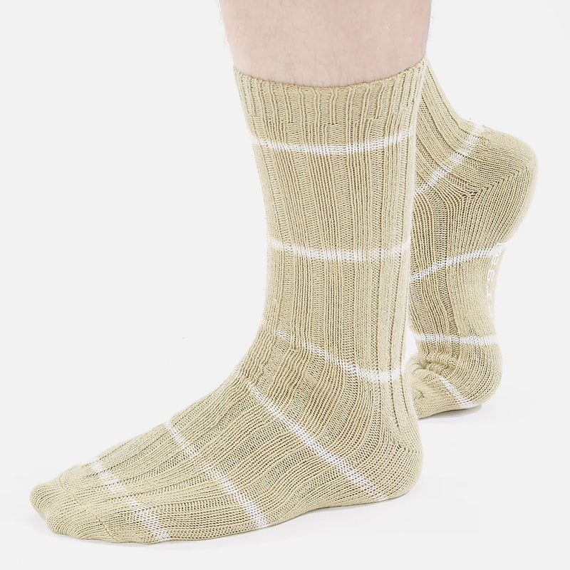 Universal Works - Chaussettes Tye Dye - Sable