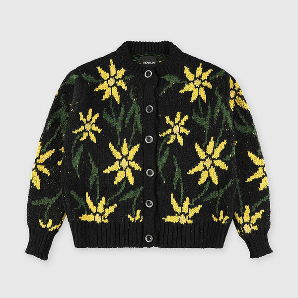 Howlin - Cardigan Fleur - Noir