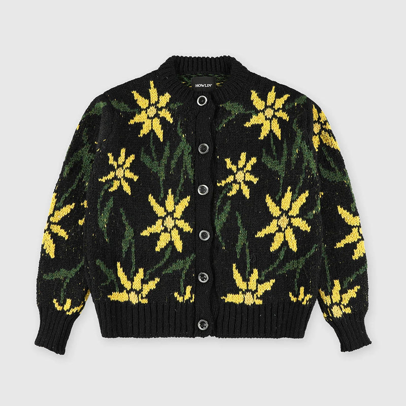 Howlin - Cardigan Fleur - Noir