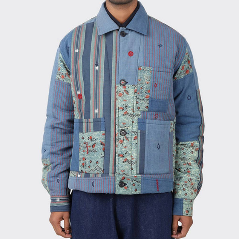 Kardo - Veste Chemise Bodhi - Bleu Patchwork