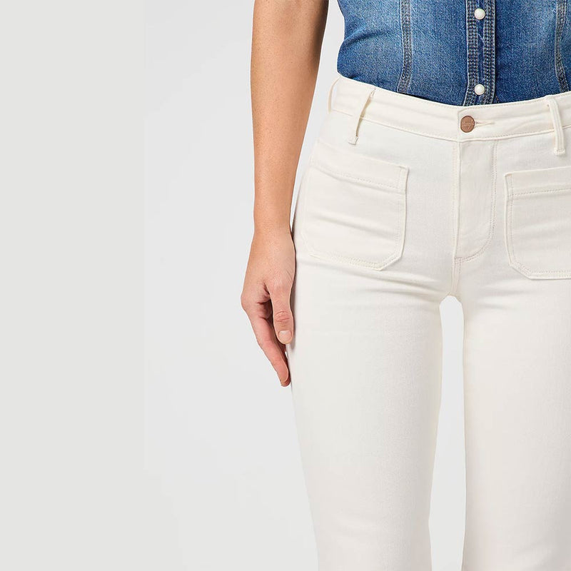 Wrangler - Jeans Flare - Worn White