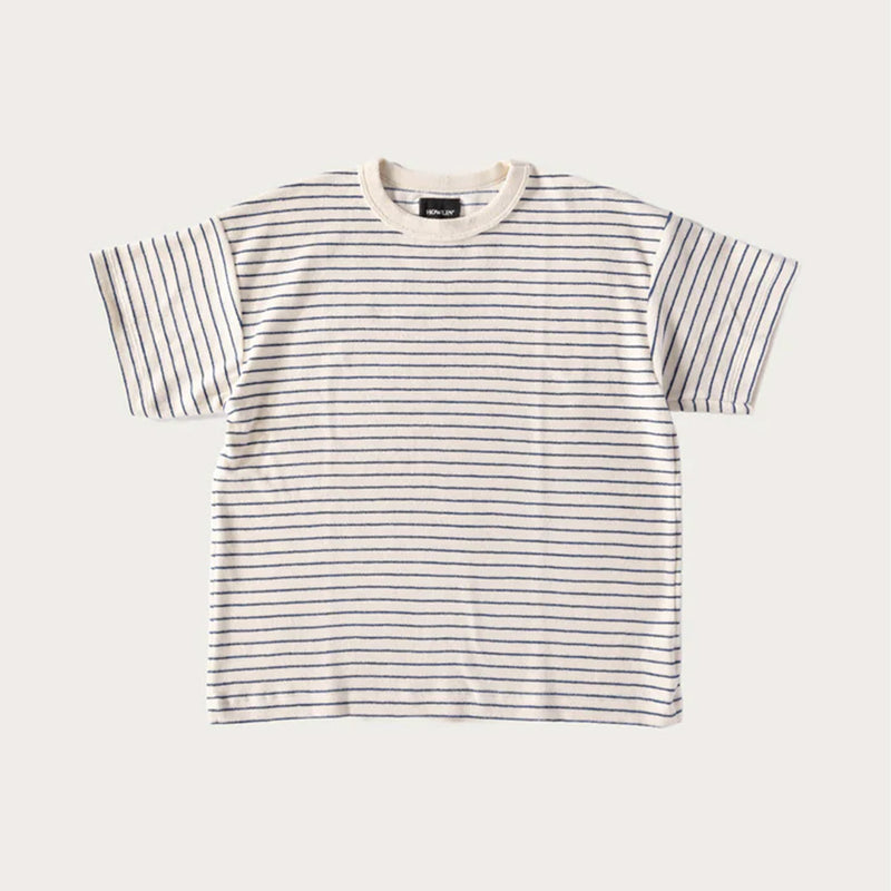 Howlin' - T-Shirt Boxy Freedom - Blanc & Bleu