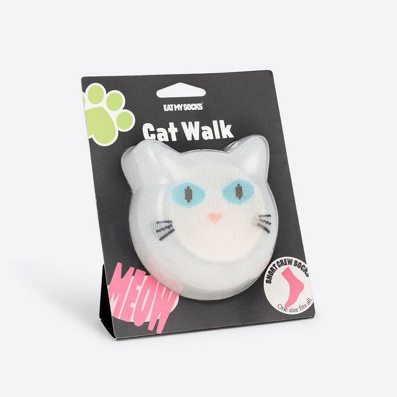 Eat My Socks - Chaussettes Cat Walk - Blanc