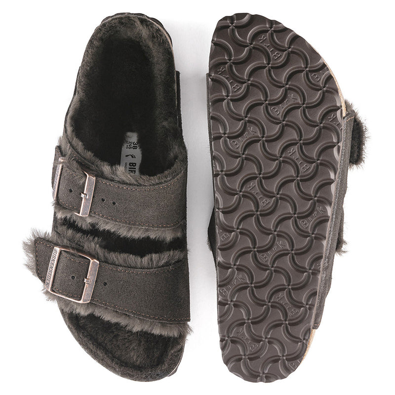 Birkenstock - Sandales Arizona en Fourrure - Mocha