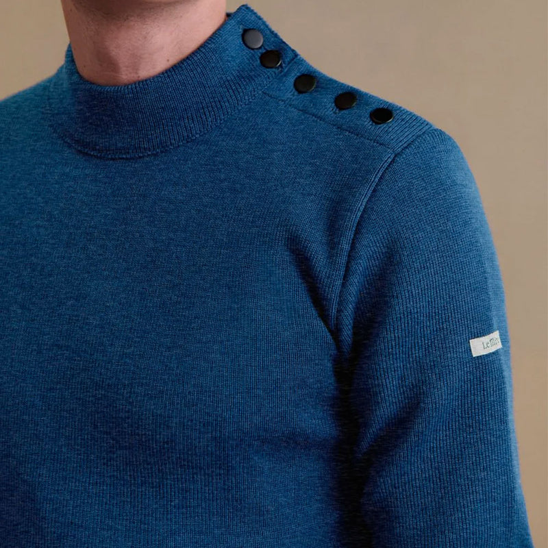 Le Minor - Pull Marin - Bleu Denim