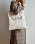 Merci - Cotton Tote Bag - Merci 111 Purple