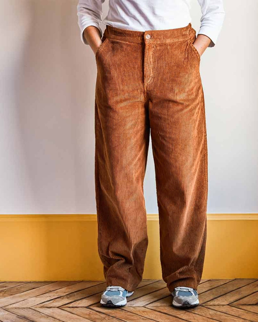 Merci - corduroy pants - Camel