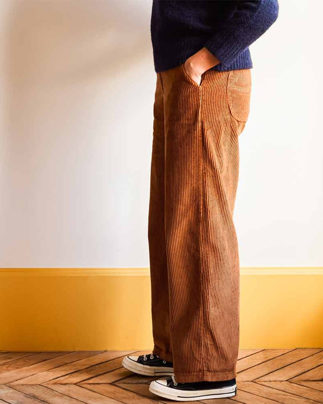 Merci - Pantalon en velours côtelé - Camel