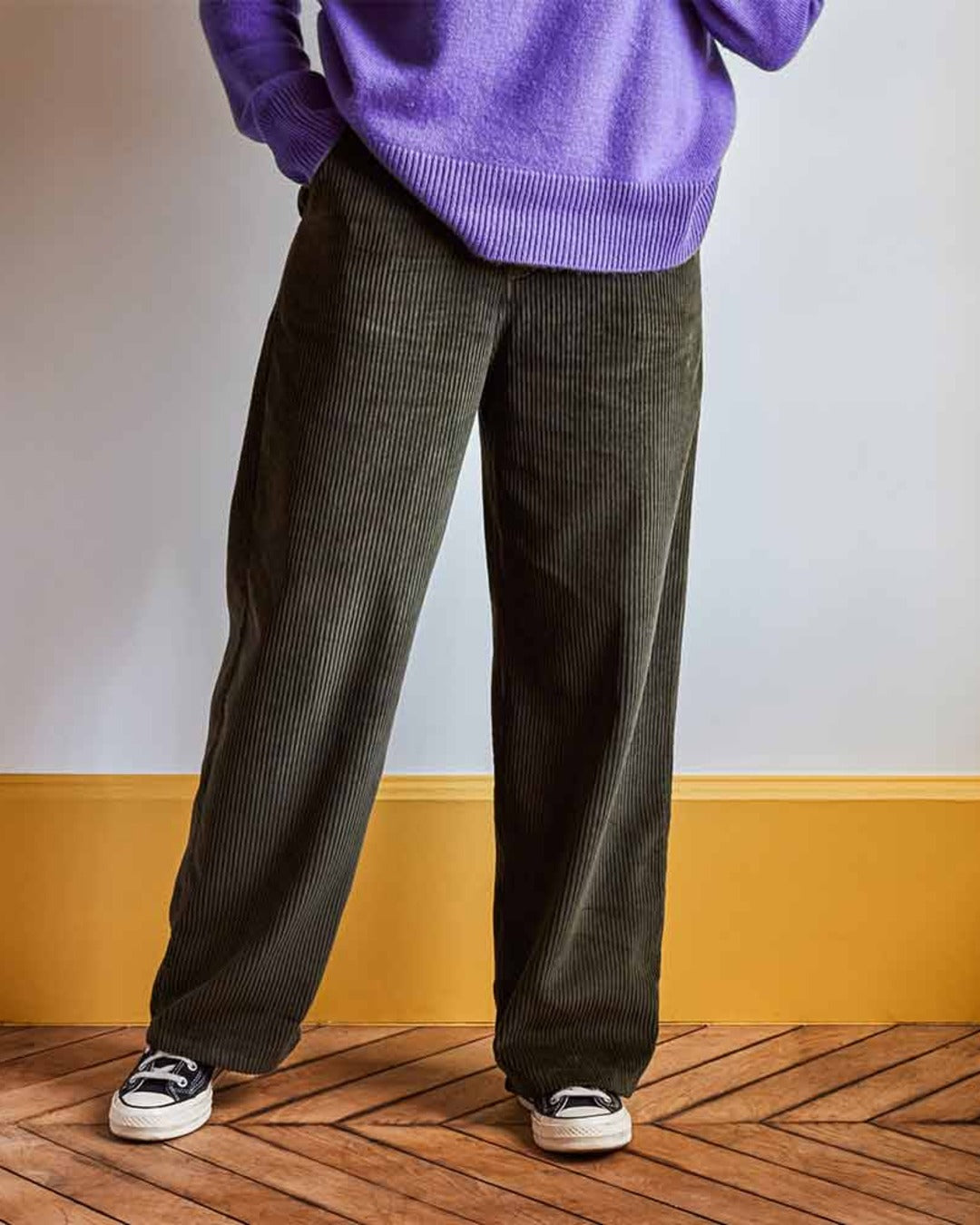 Merci - Pantalon en velours côtelé - Kaki