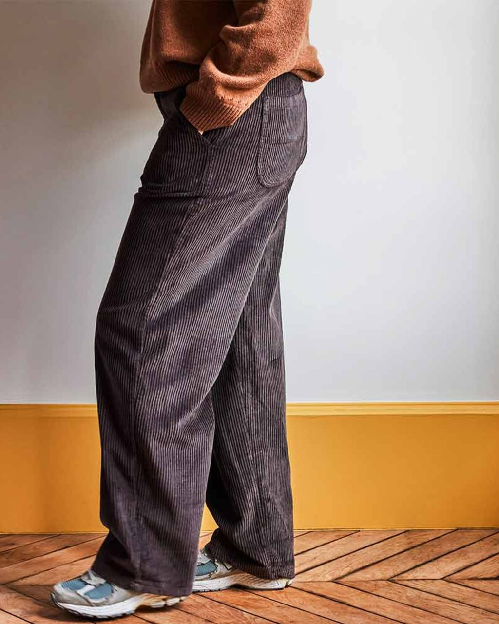 Merci - Pantalon en velours côtelé - Chocolat