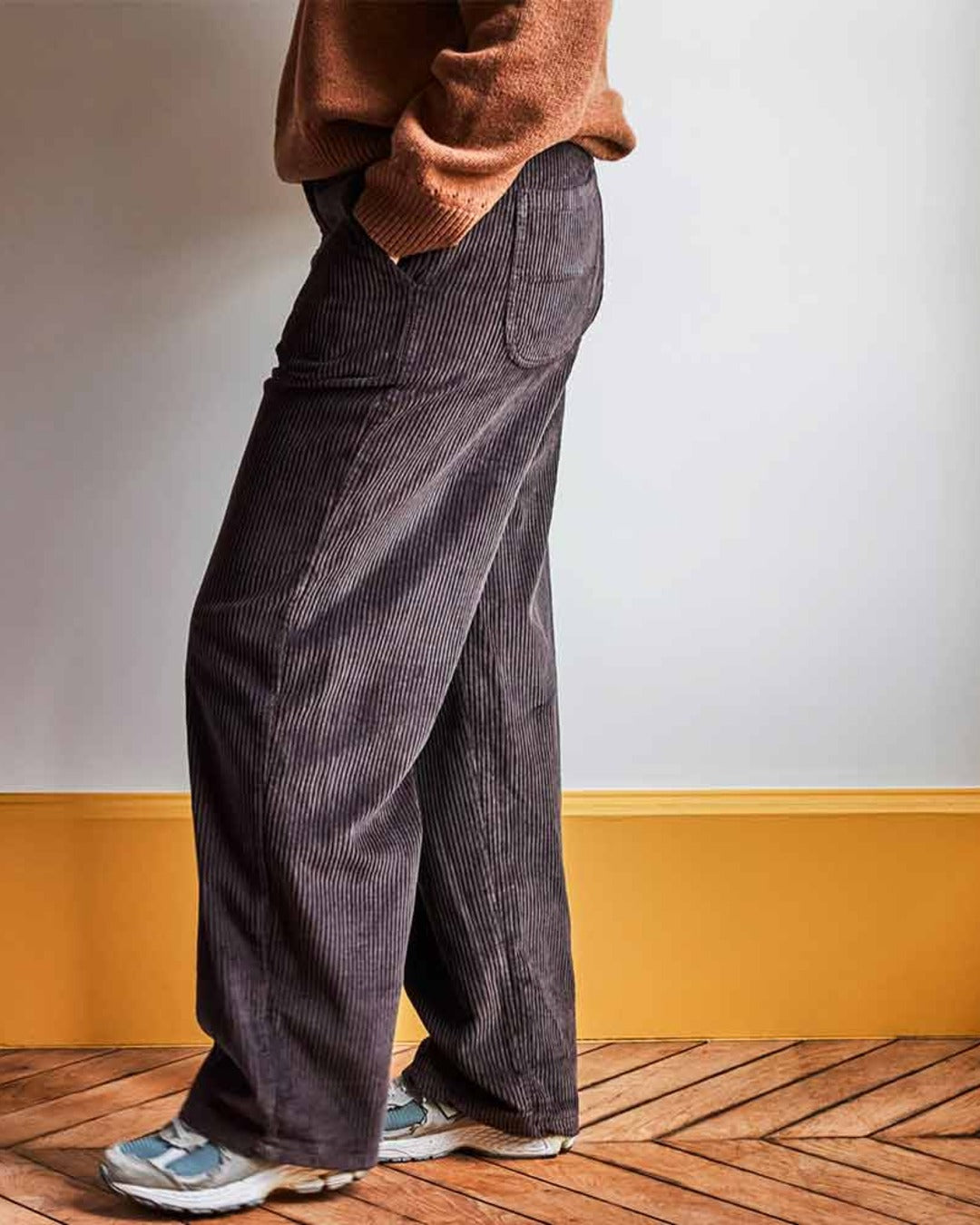 Merci - Pantalon en velours côtelé - Chocolat
