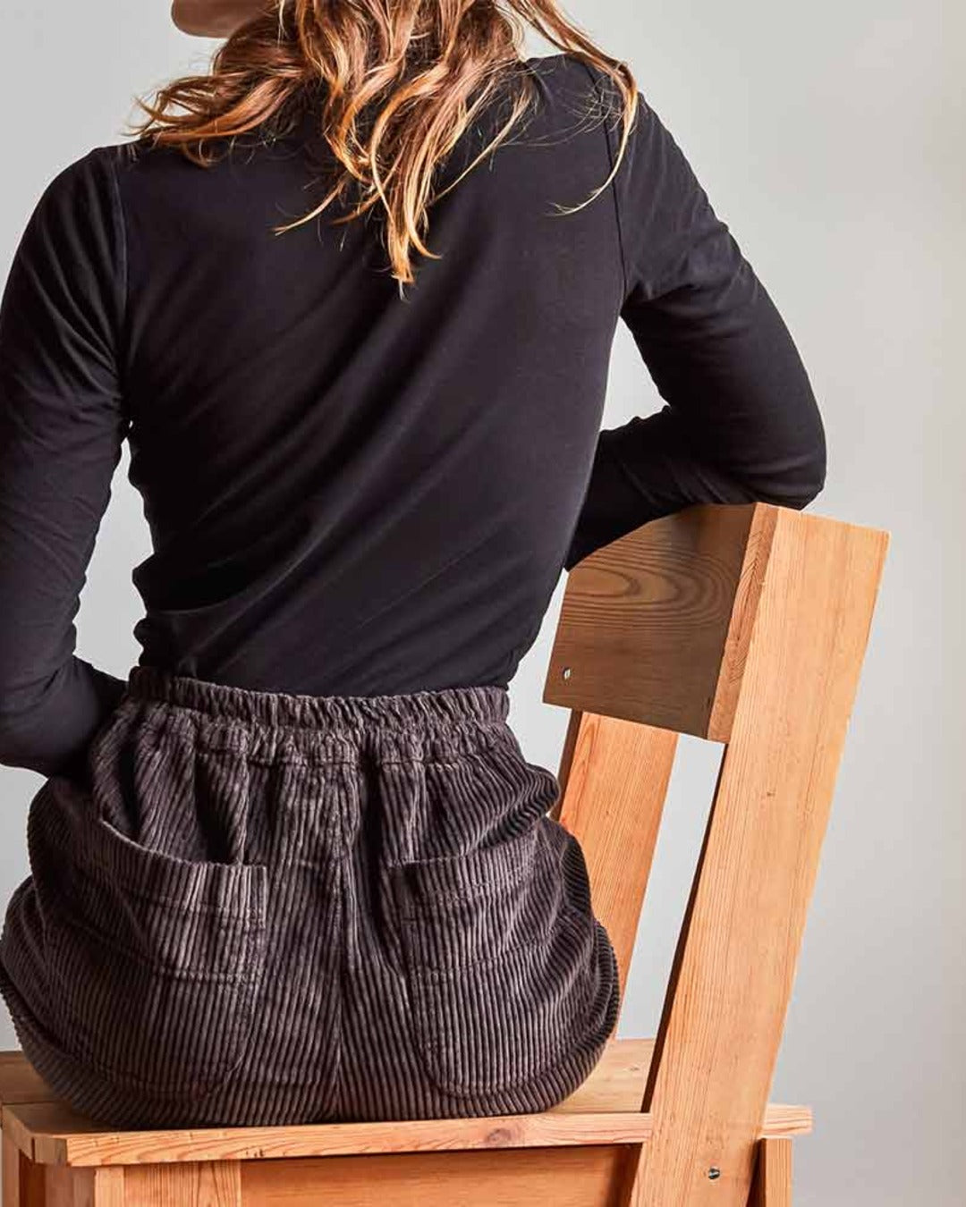 Merci - Pantalon en velours côtelé - Chocolat