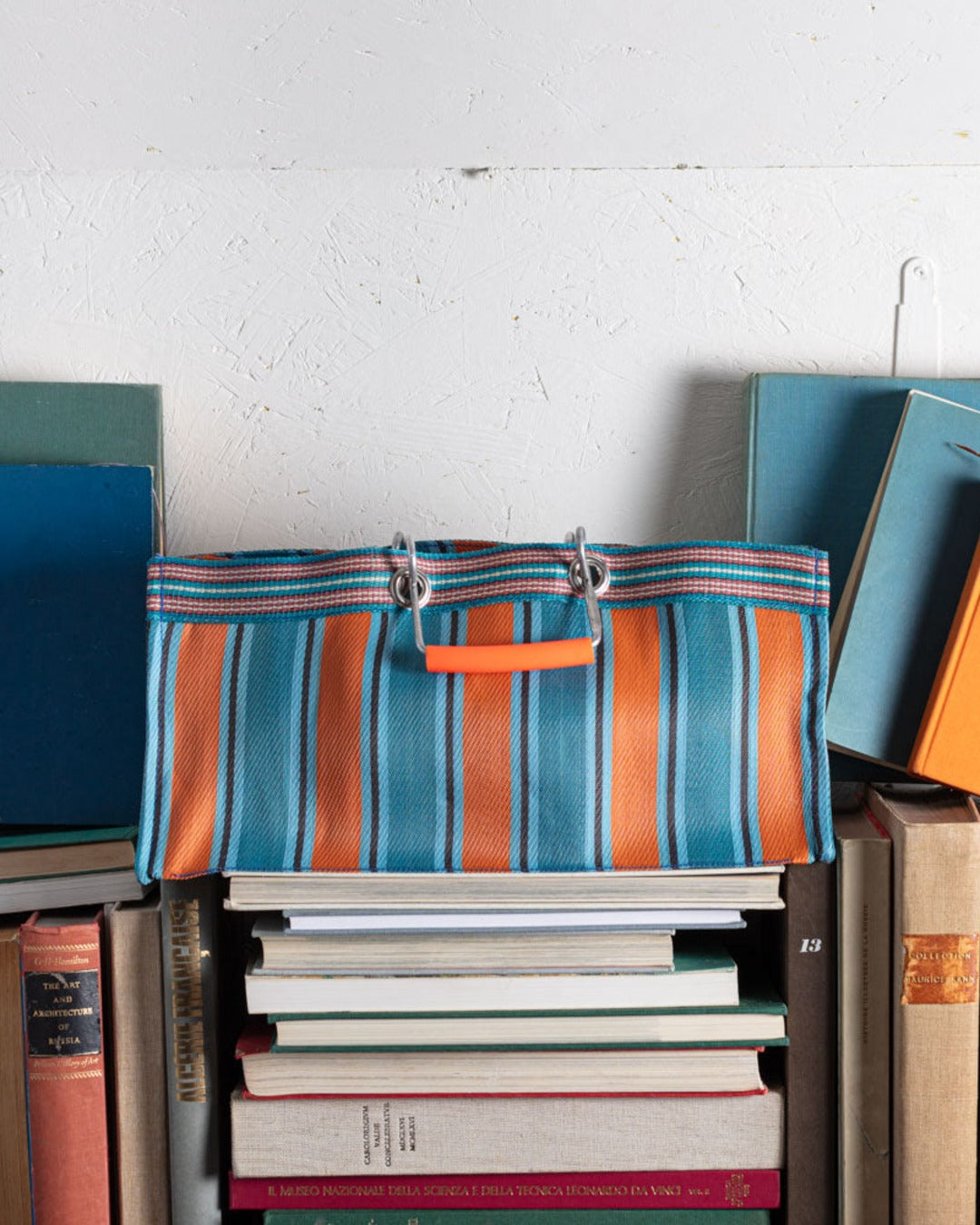 Puebco - Panier Rectangulaire - Orange & Bleu