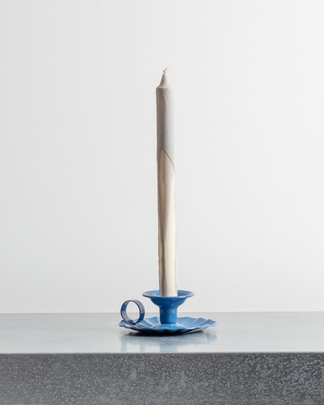 Italo Ottinetti - Bougeoir En Aluminium - Bleu