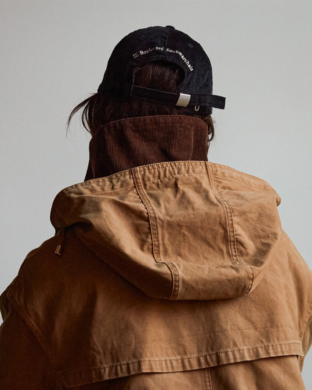 Merci - Casquette Brodée Non Merci - Velours Noir