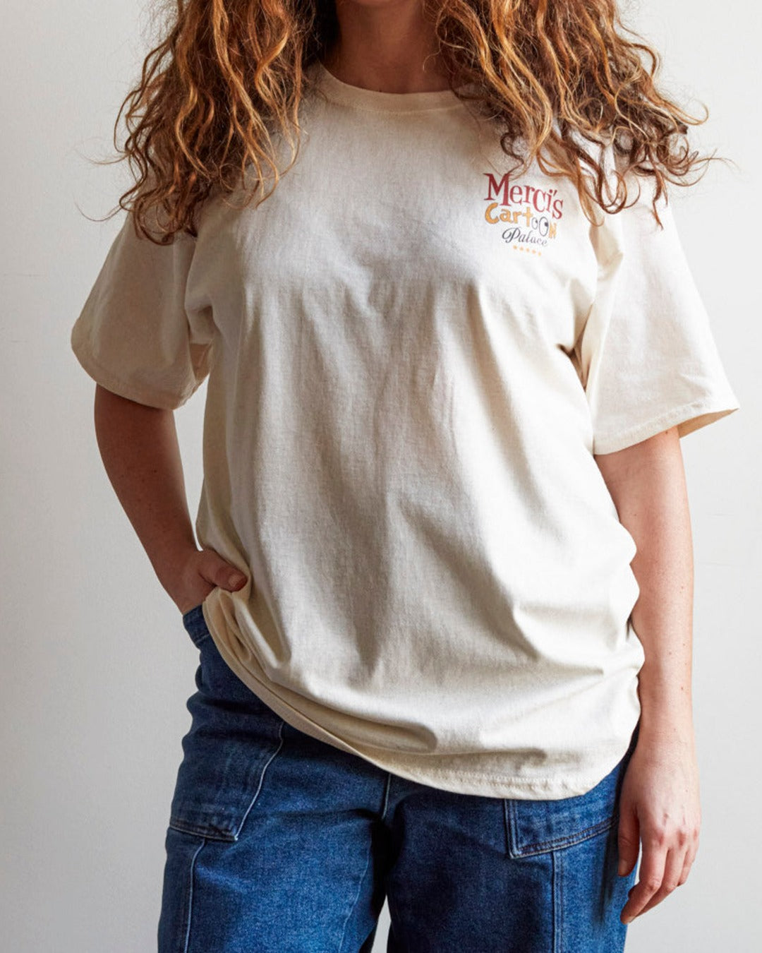 Merci - T-Shirt Cartoon Palace - Ecru