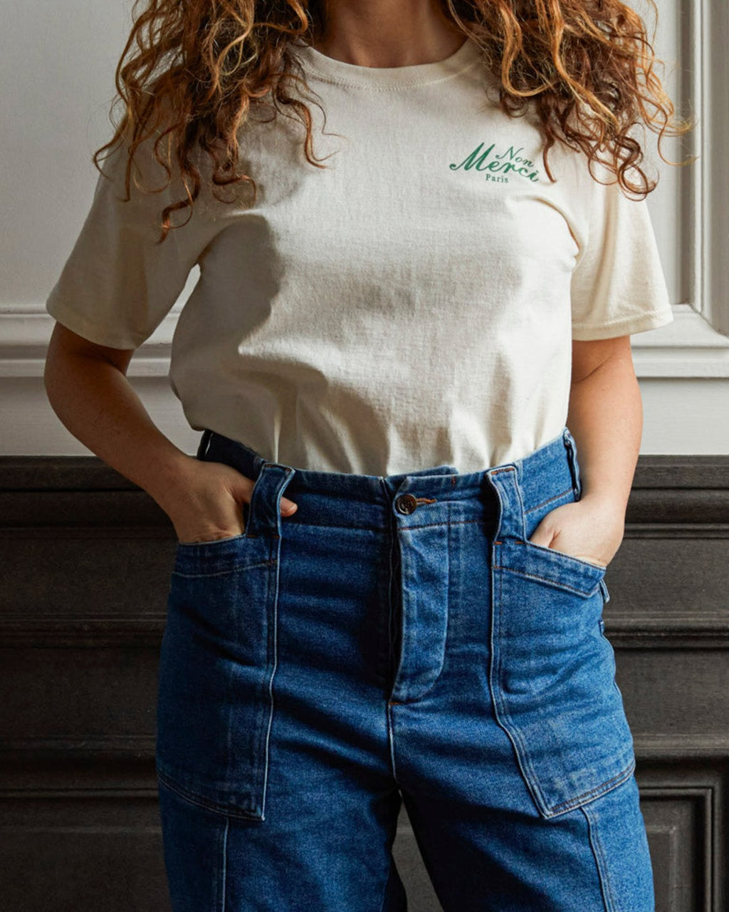 Merci - Non Merci "Left Bank" T-Shirt - Beige