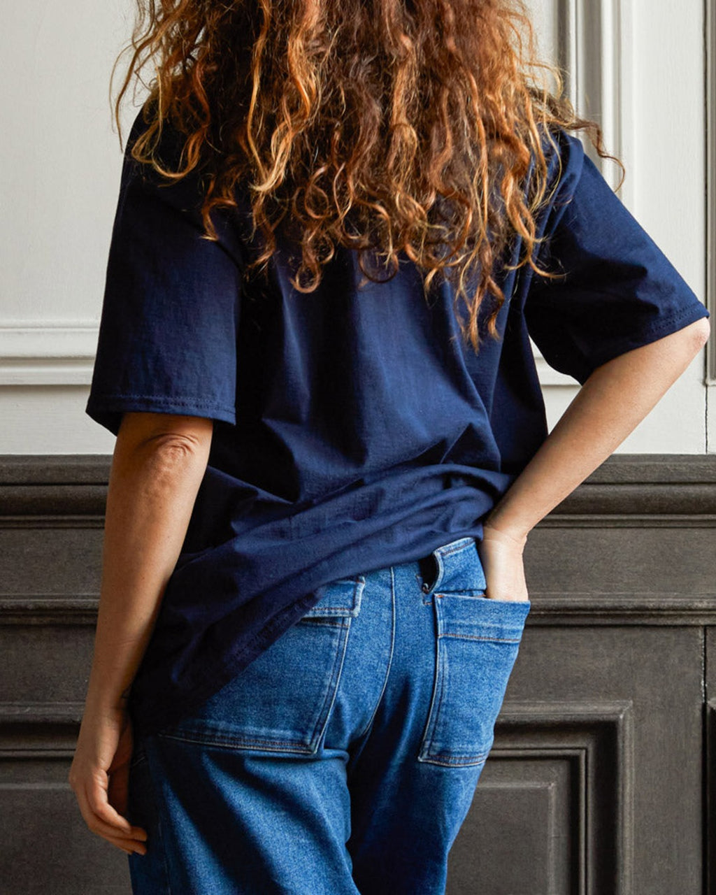 Merci - Non Merci T-Shirt "Right Bank" - Navy Blue