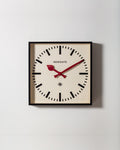 Newgate - Number 5 Square Wall Clock - Black Hands