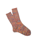 Chaussettes Merci Paris Anonymous ISM en coton peigné avec un mélange multicolore de cinq teintes et maille côtelée