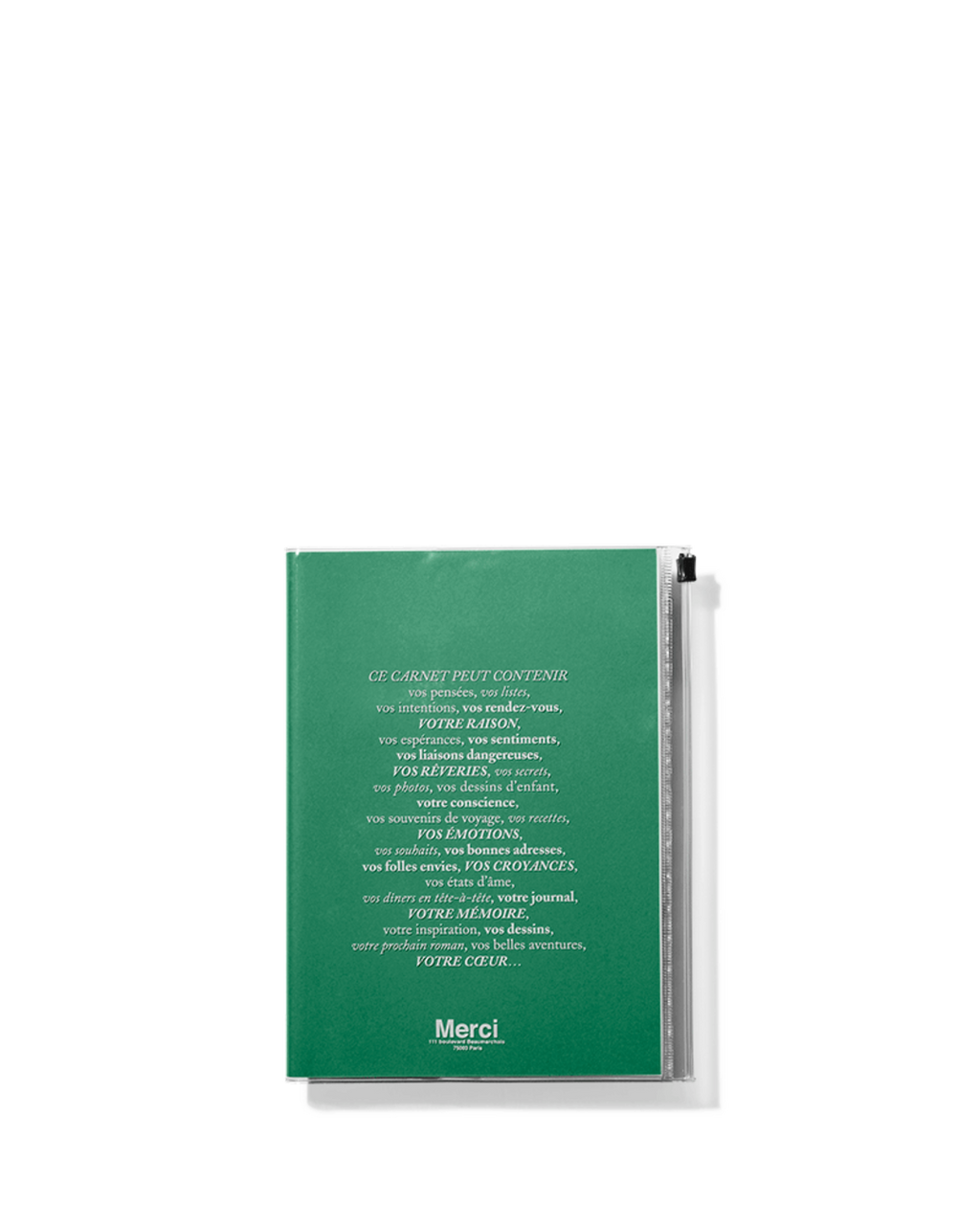 Merci x Marks - Carnet - Vert Gazon