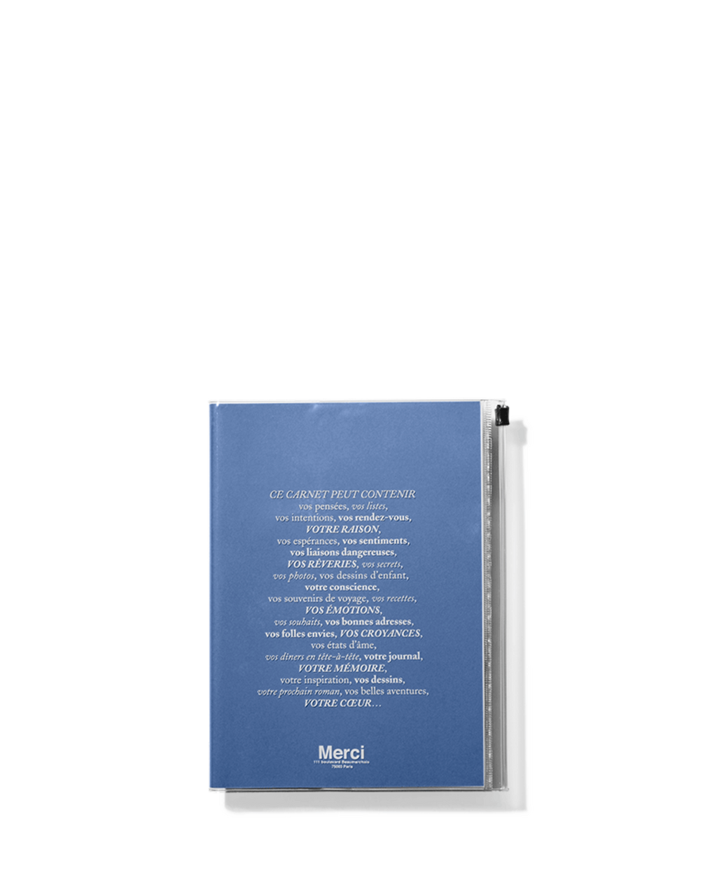 Merci x Marks - Merci notebook - Denim Blue