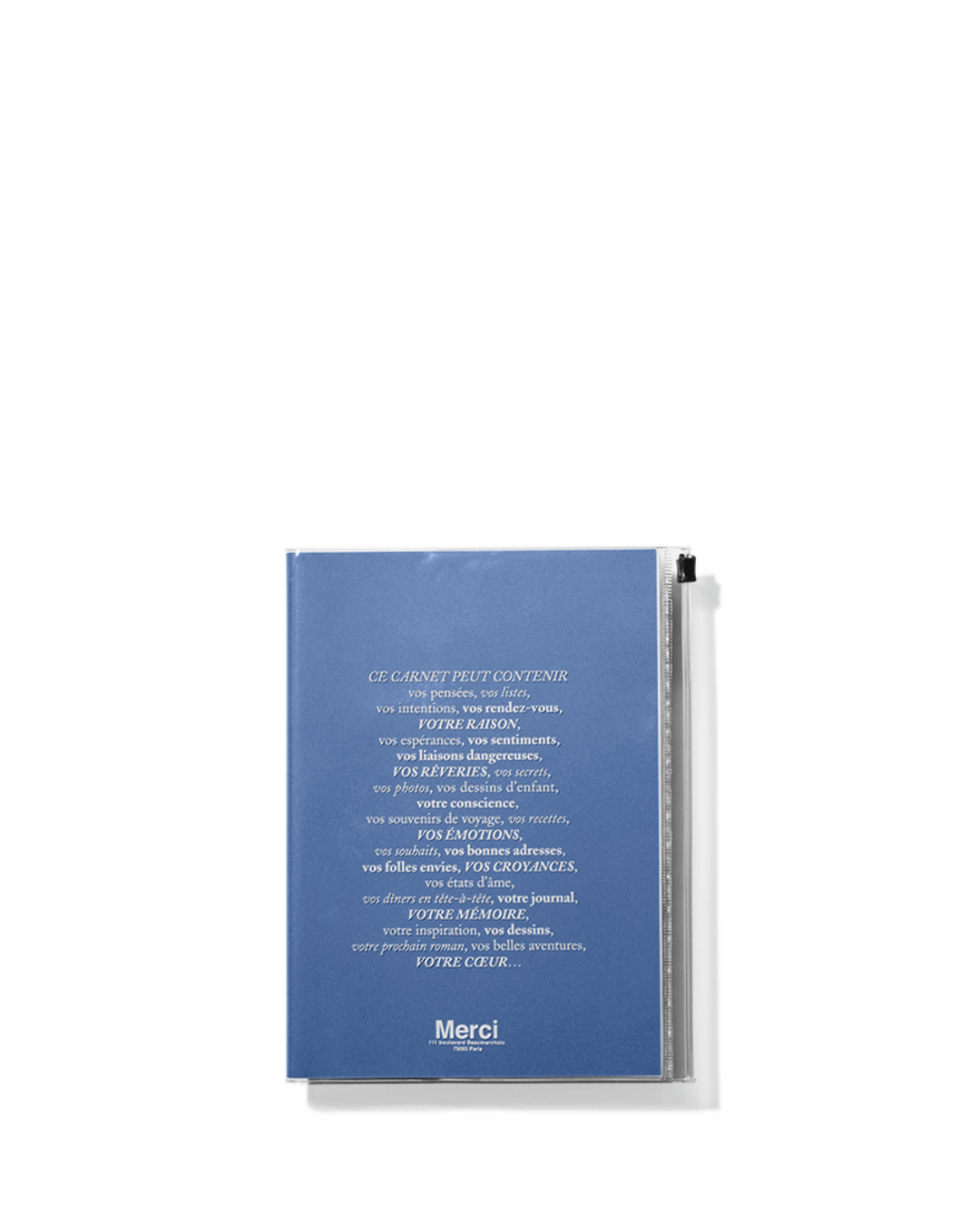 Merci x Marks - Merci notebook - Denim Blue