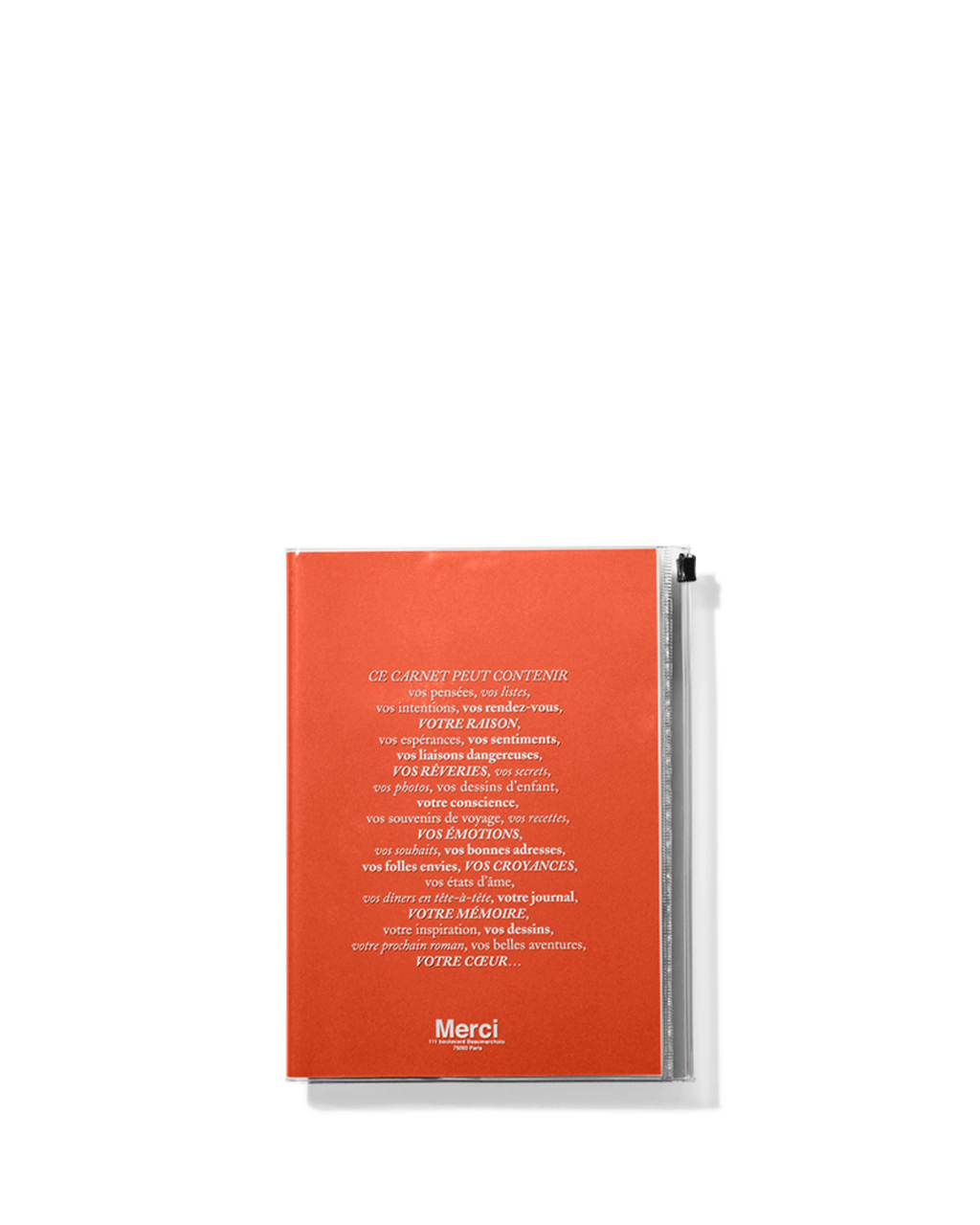 Merci x Marks - Merci notebook - Orange