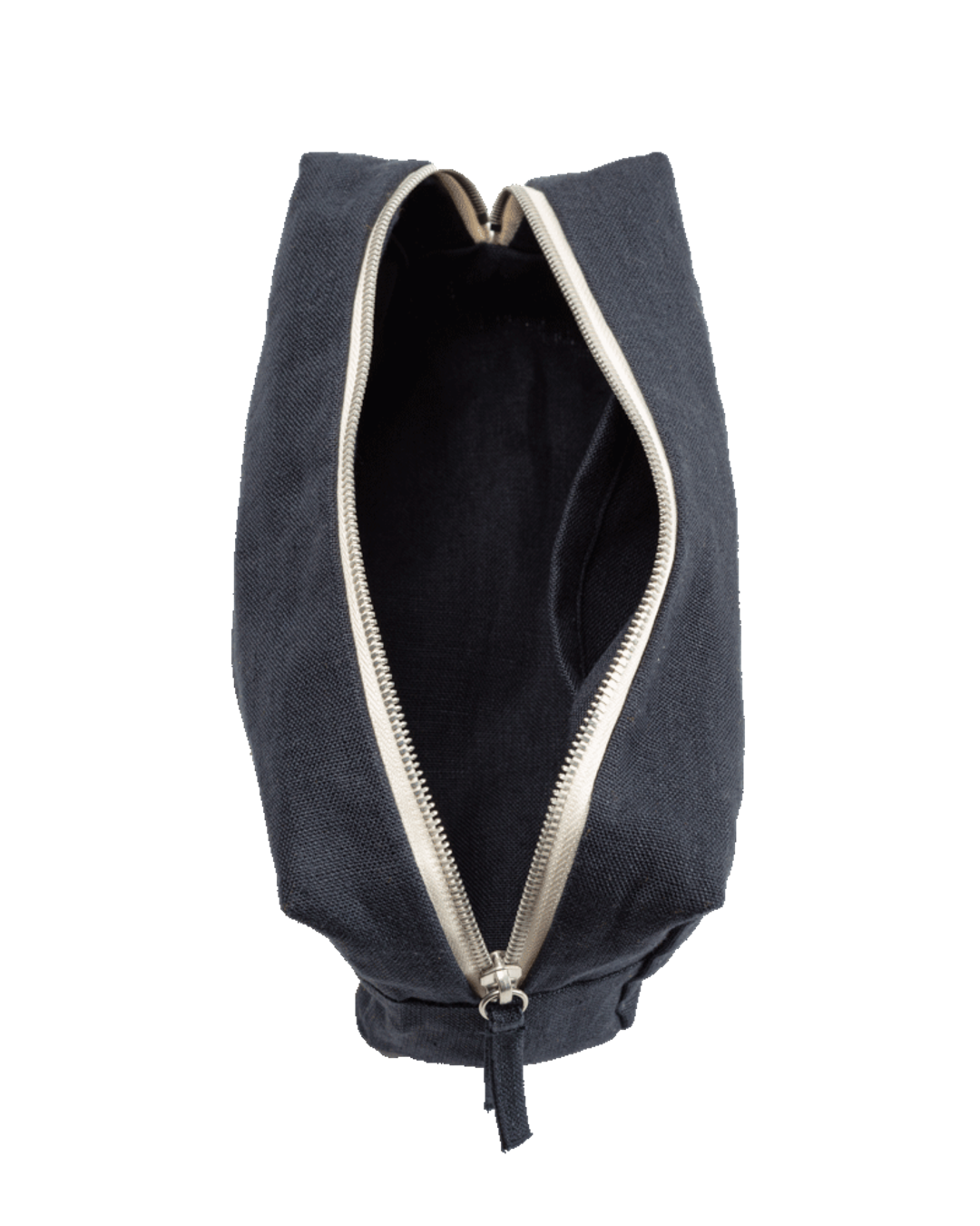 Merci - Washed linen toiletry bag - Ink Blue