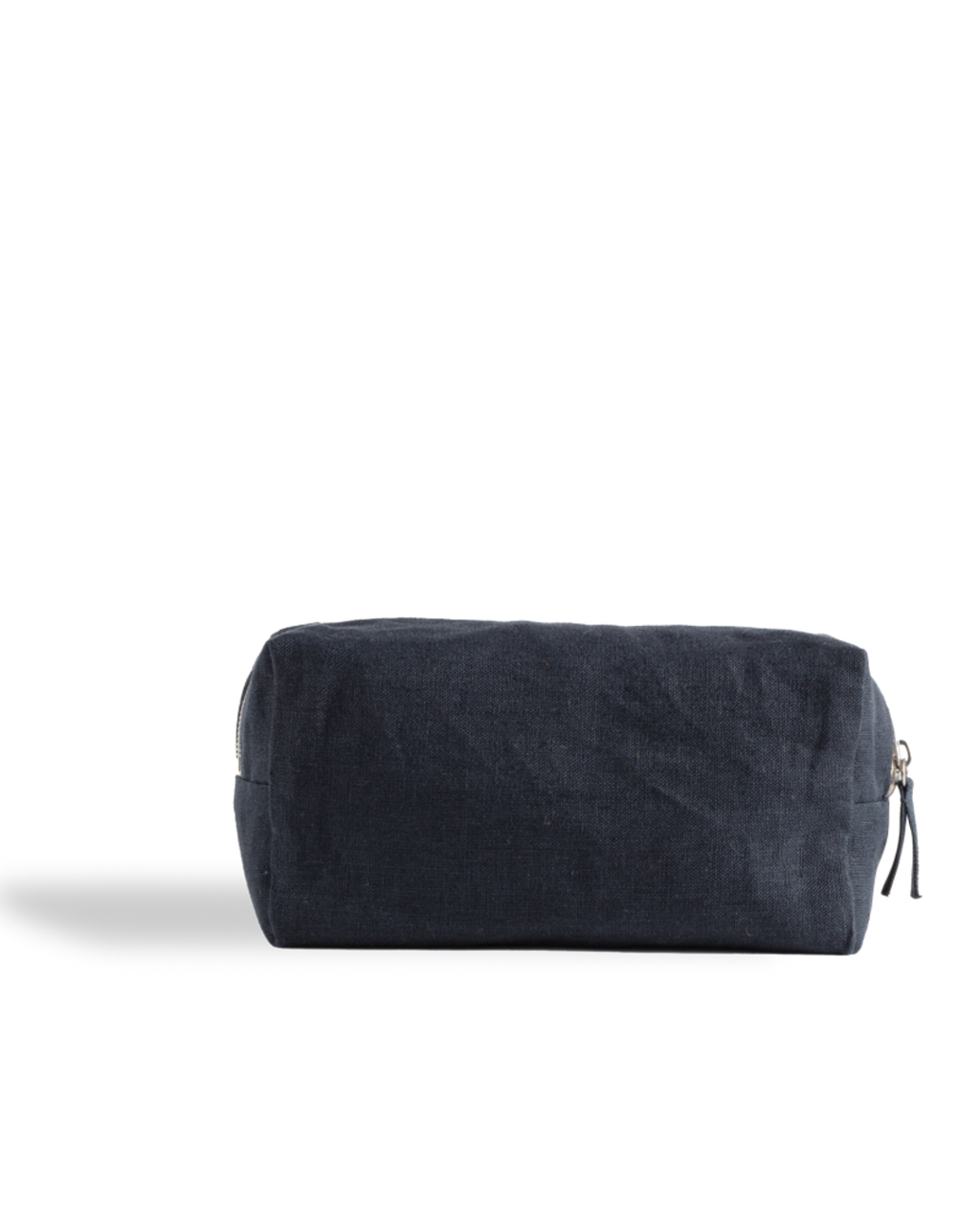 Merci - Washed linen toiletry bag - Ink Blue
