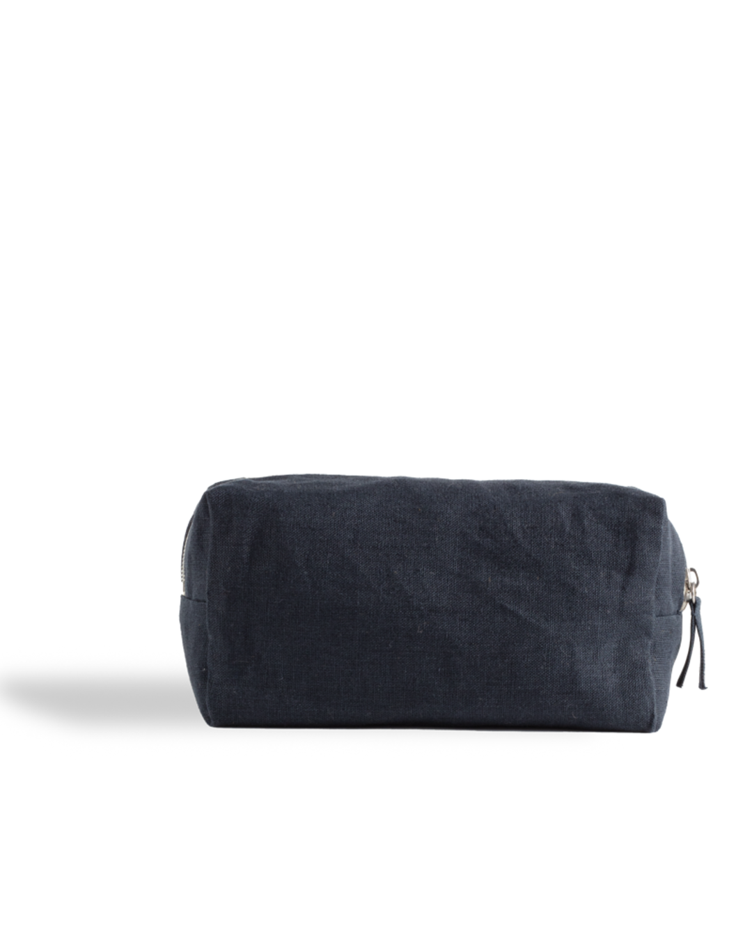 Merci - Washed linen toiletry bag - Ink Blue