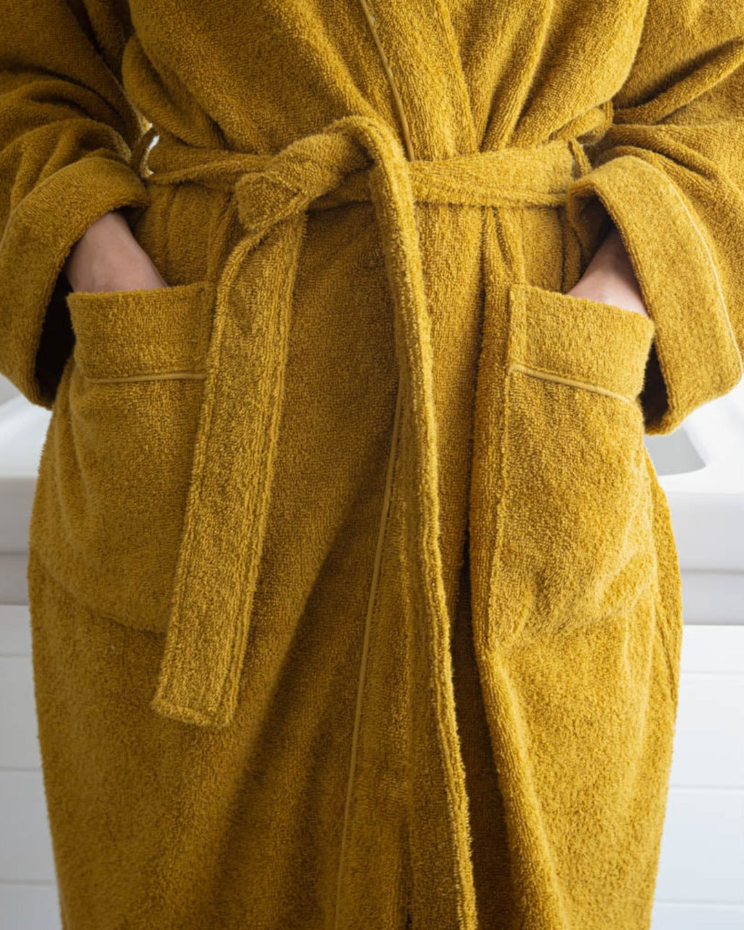 Merci - Terry Cloth Bathrobe - Peloponnese Green