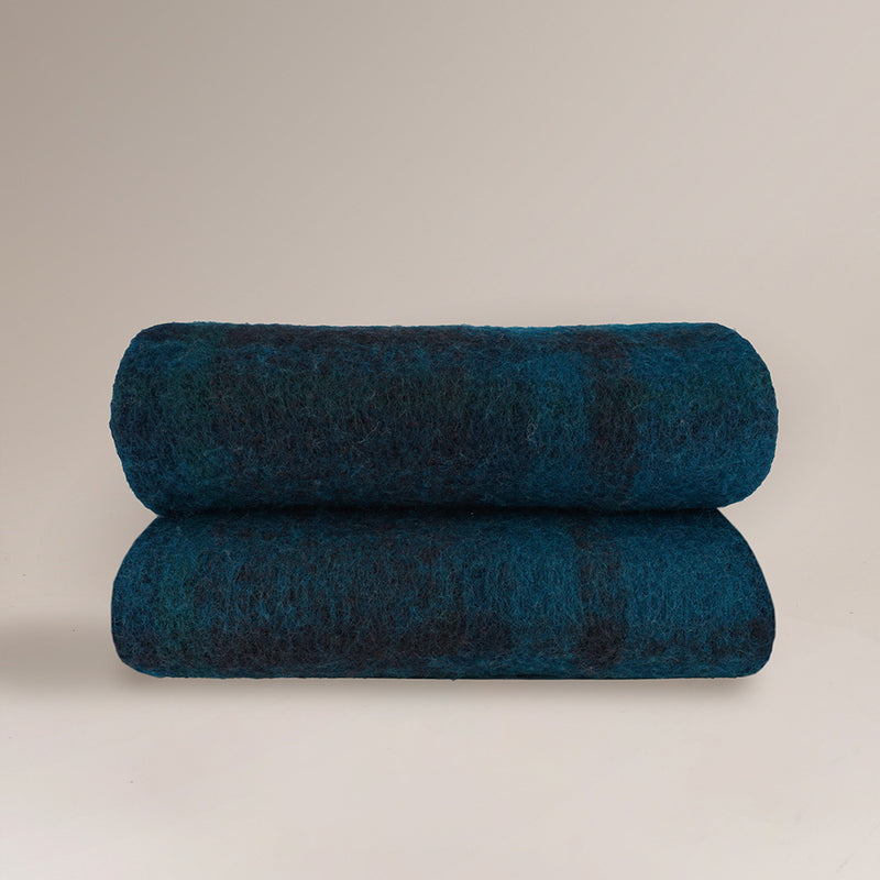 Plaid en laine n°84 - Navy Blue