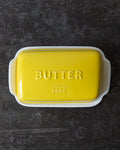 Studio M - Round butter dish - Yellow