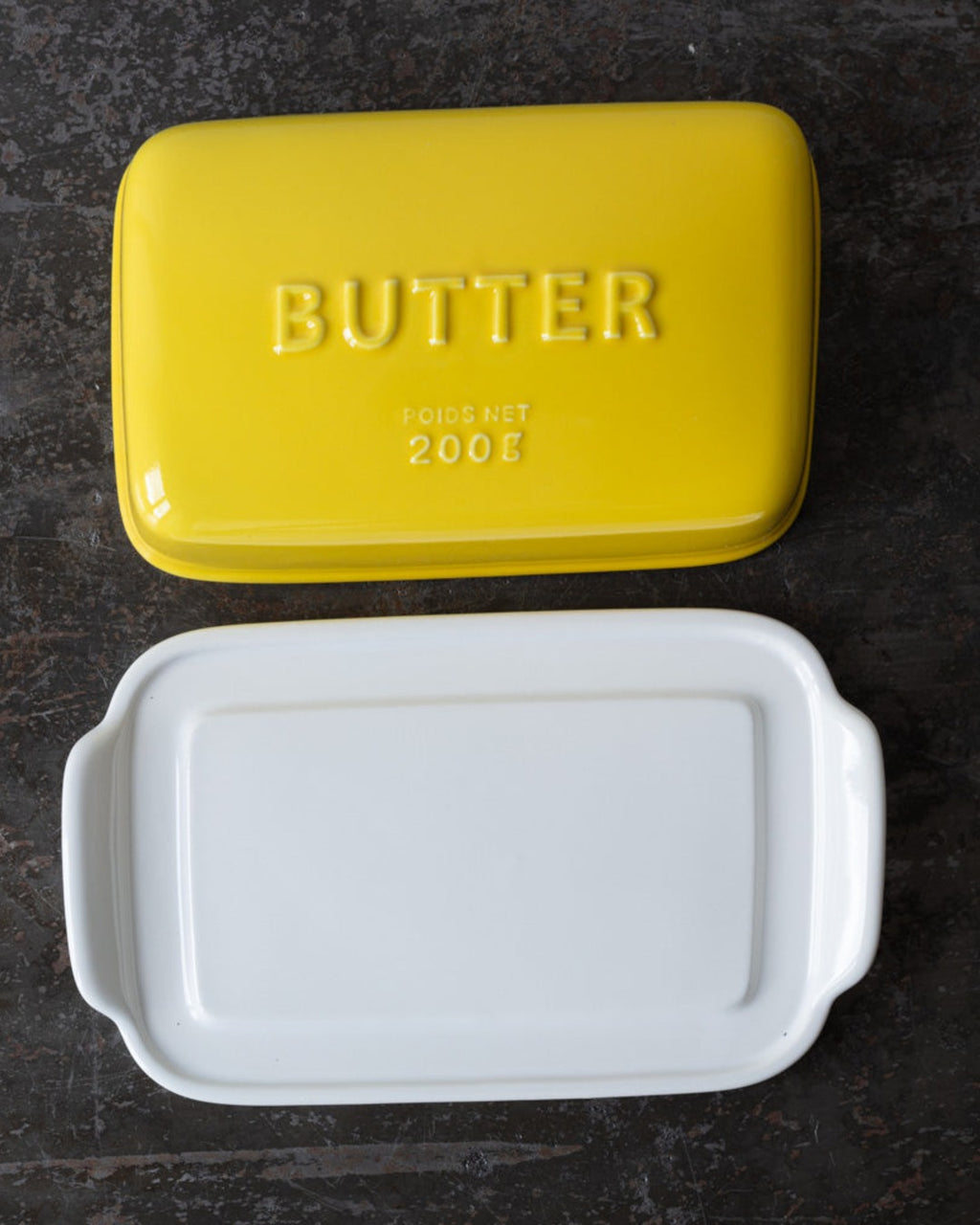 Studio M - Round butter dish - Yellow