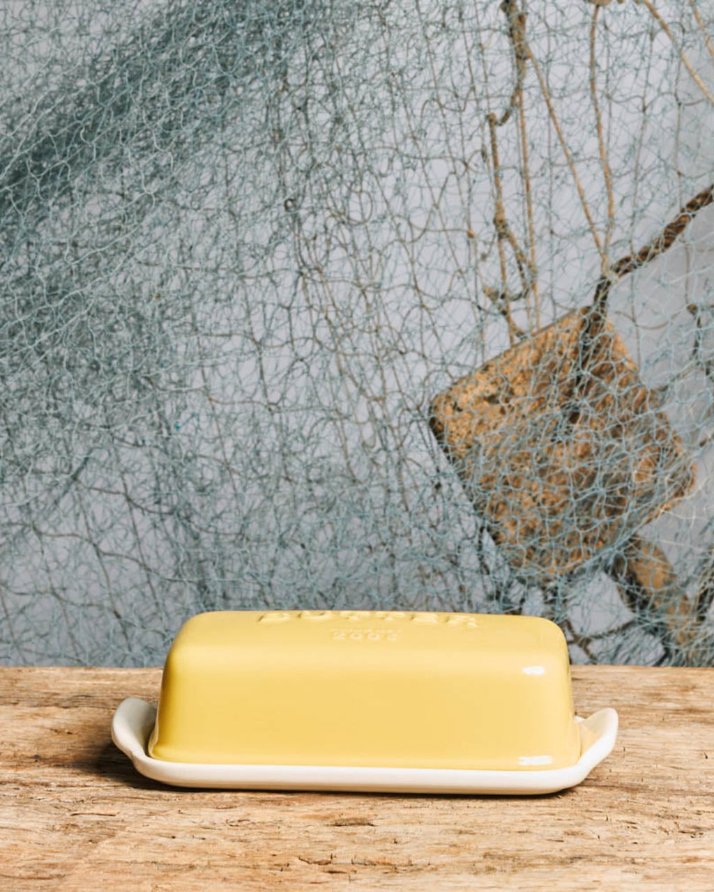 Studio M - Round butter dish - Yellow