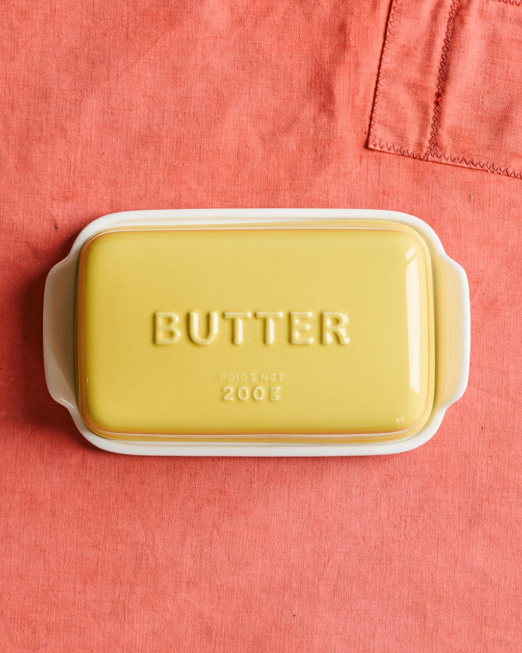 Studio M - Round butter dish - Yellow