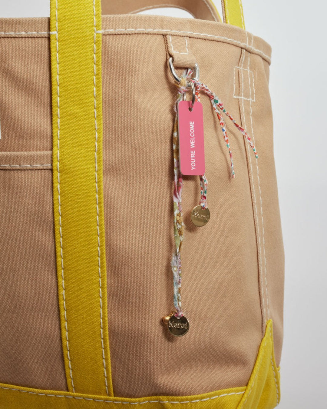 Merci - Candide shopping bag in canvas - Yellow