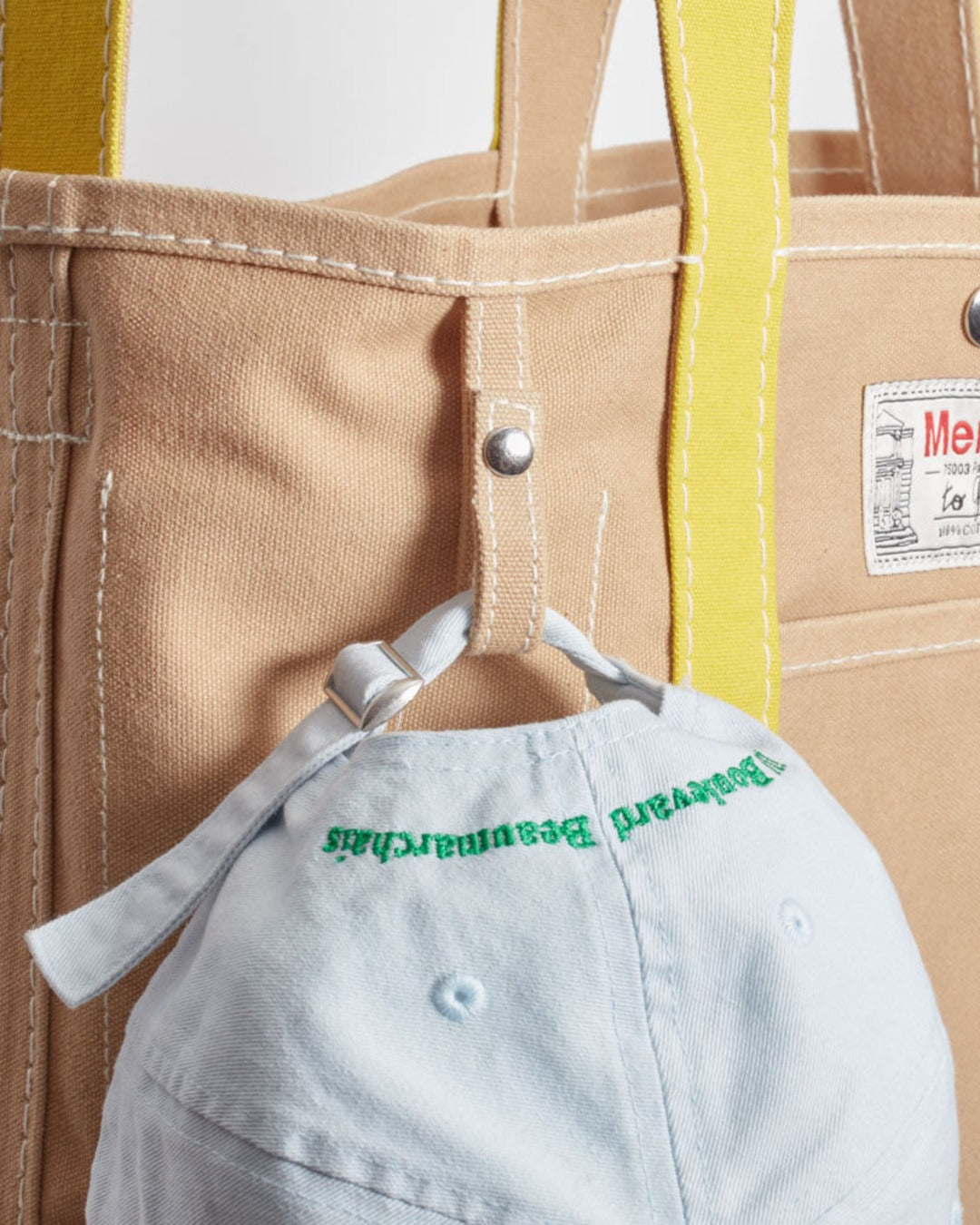 Merci - Candide shopping bag in canvas - Yellow