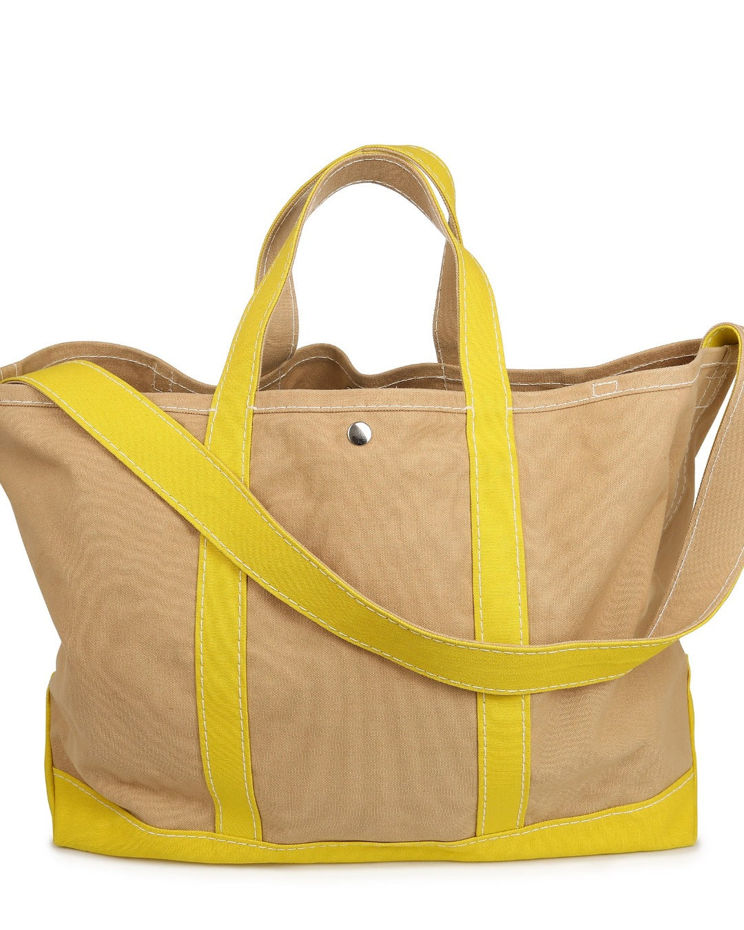 Merci - Candide shopping bag in canvas - Yellow