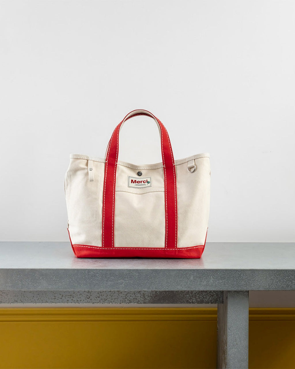 Merci - Cabas Candide En Canvas - Rouge