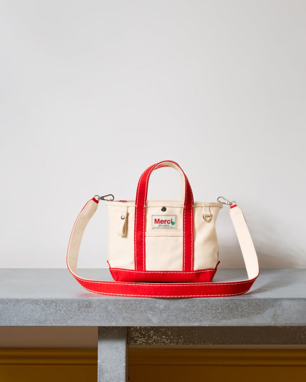Merci - Cabas Candide En Canvas - Rouge