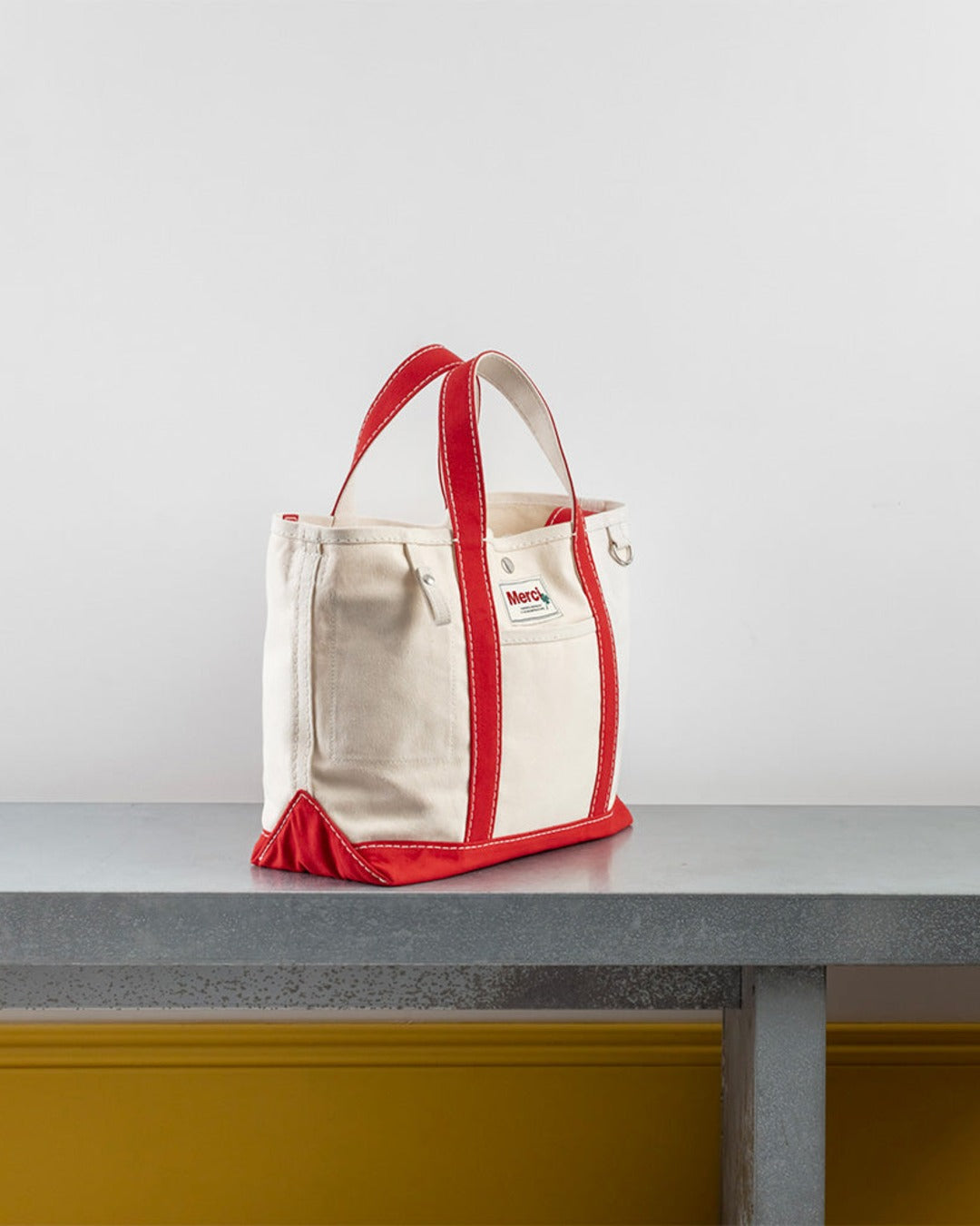 Merci - Cabas Candide En Canvas - Rouge