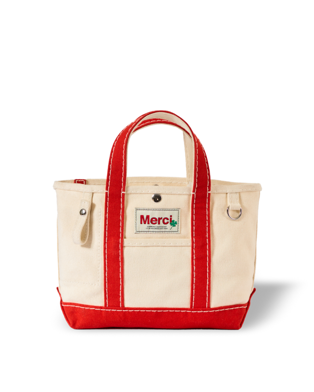 Merci - Cabas Candide En Canvas - Rouge