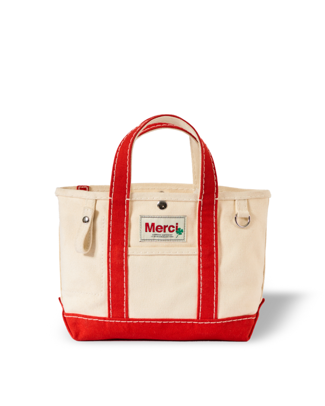 Merci - Cabas Candide En Canvas - Rouge