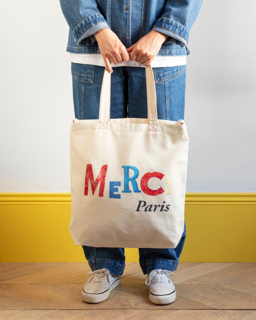 Merci - Tote Bag Jean-Michel - Ecru