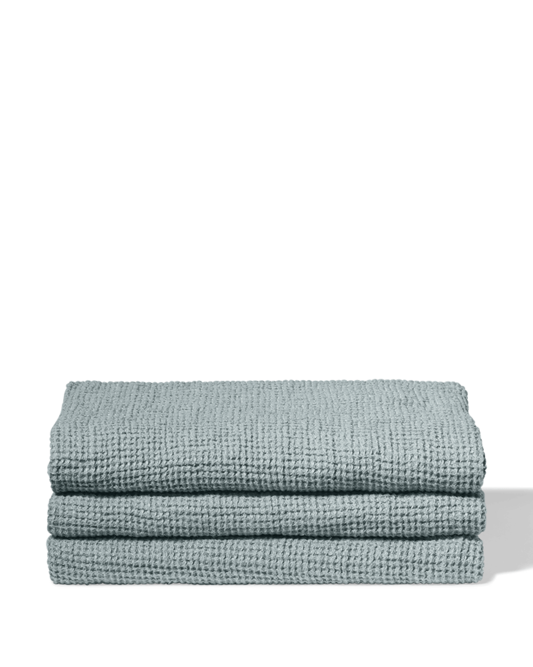 Merci - Serviette De Bain En Lin Waffle - Gris Vésuve